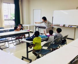 子ども中国語教室の様子